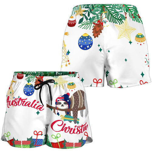 Christmas Women's Shorts White - Merry Christmas - Vibe Hoodie