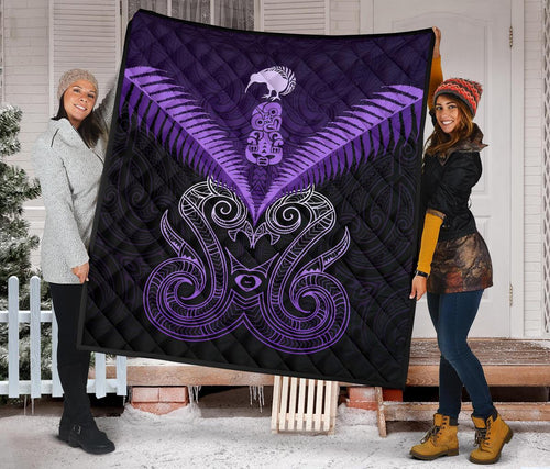 maori-manaia-new-zealand-premium-quilt-purple