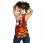 Racer tanks - Aboriginal Dot Pattern & Flags, Crocodile - Vibe Hoodie