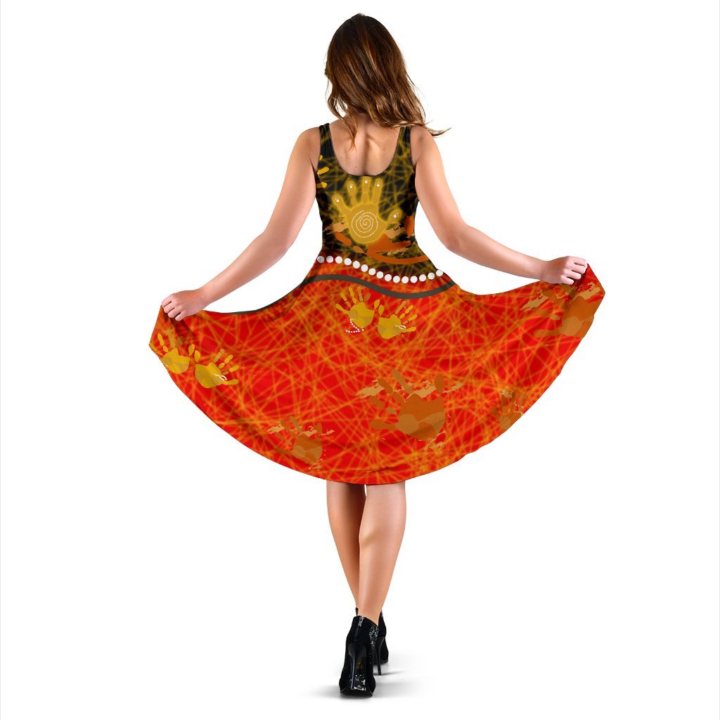 Midi Dress - The Pride Of Aboriginal - Vibe Hoodie