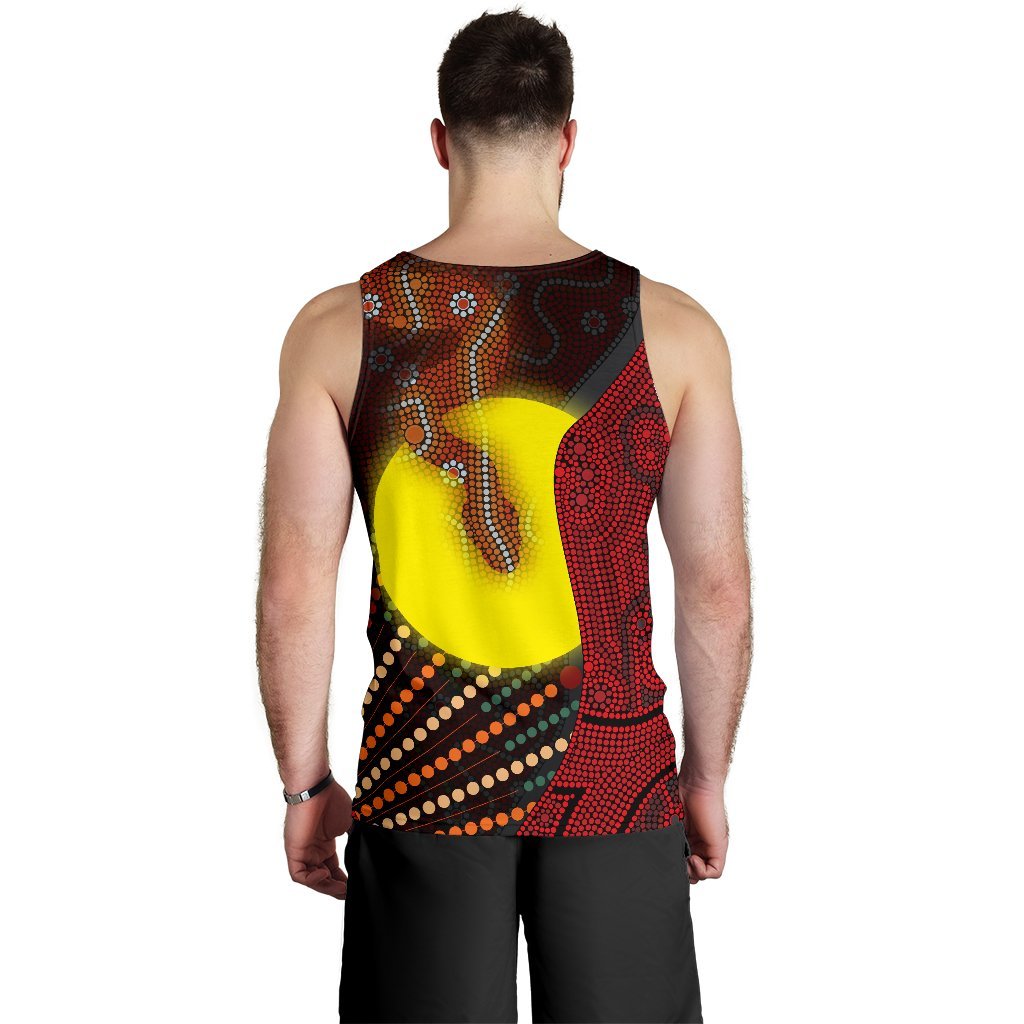 aboriginal-mens-tank-top-indigenous-snake-sun-dot-painting