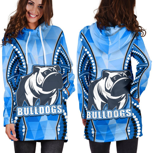 bulldogs-women-hoodie-dress-indigenous-snappy