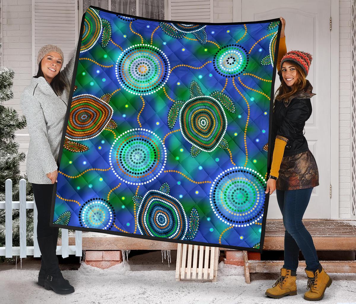 aboriginal-premium-quilt-indigenous-turtle-dreaming