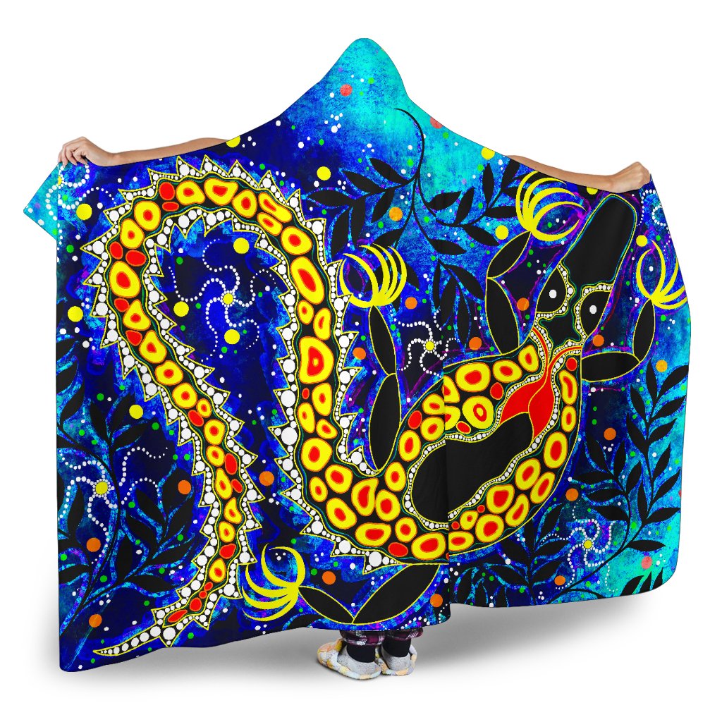 aboriginal-hooded-blanket-indigenous-crocodile