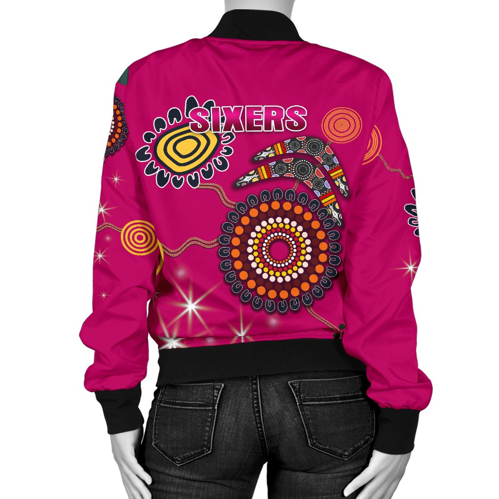 sydney-womens-bomber-jacket-sixers-indigenous-magenta