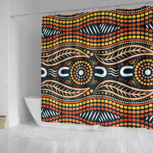 aboriginal-shower-curtain-indigenous-dot-painting