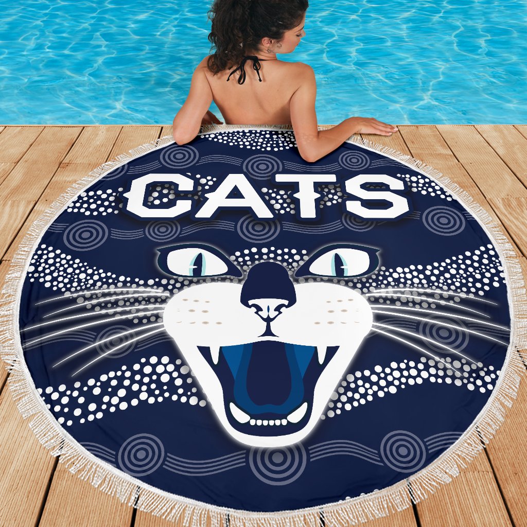 geelong-beach-blanket-cats-indigenous-navy
