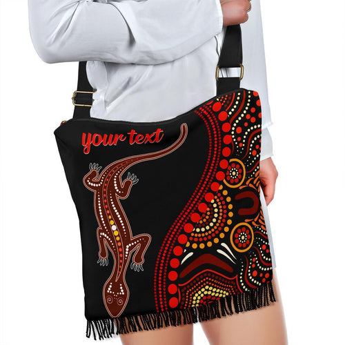 aboriginal-personalised-boho-handbag-aboriginal-lizard-with-dot-painting-patterns