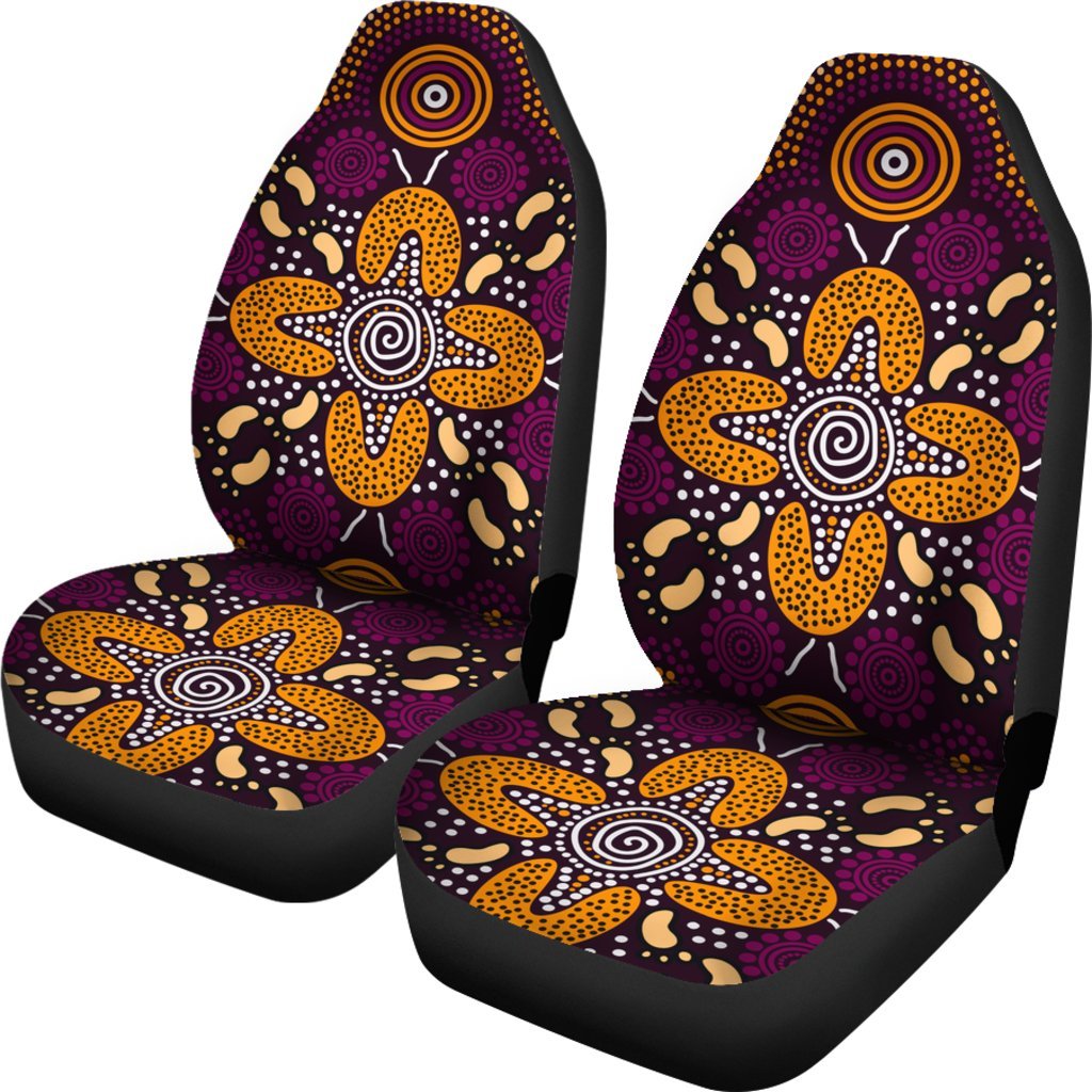 aboriginal-car-seat-covers-flowers-dot-panting-art