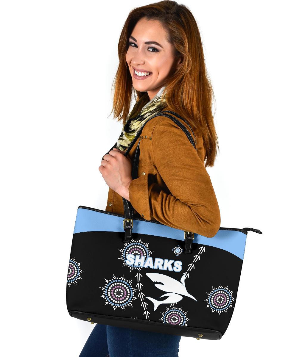 cronulla-large-leather-tote-sharks-simple-indigenous-black