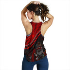 Aboriginal Women's Racerback Tank - Indigenous People And Sun - Vibe Hoodie