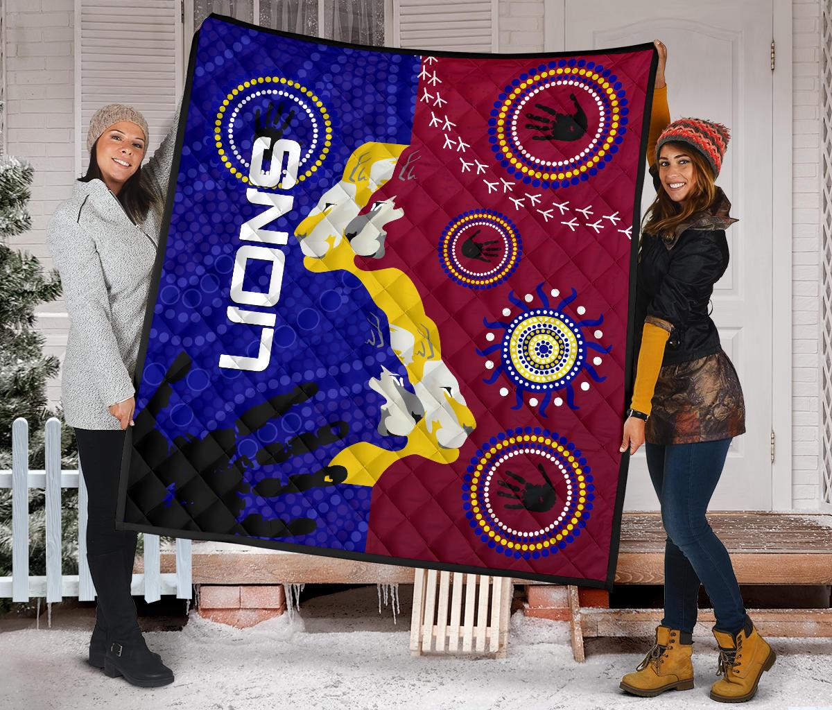 naidoc-brisbane-lions-premium-quilt-indigenous-style