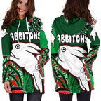 Rabbitohs Women Hoodie Dress Indigenous Survival World - Vibe Hoodie