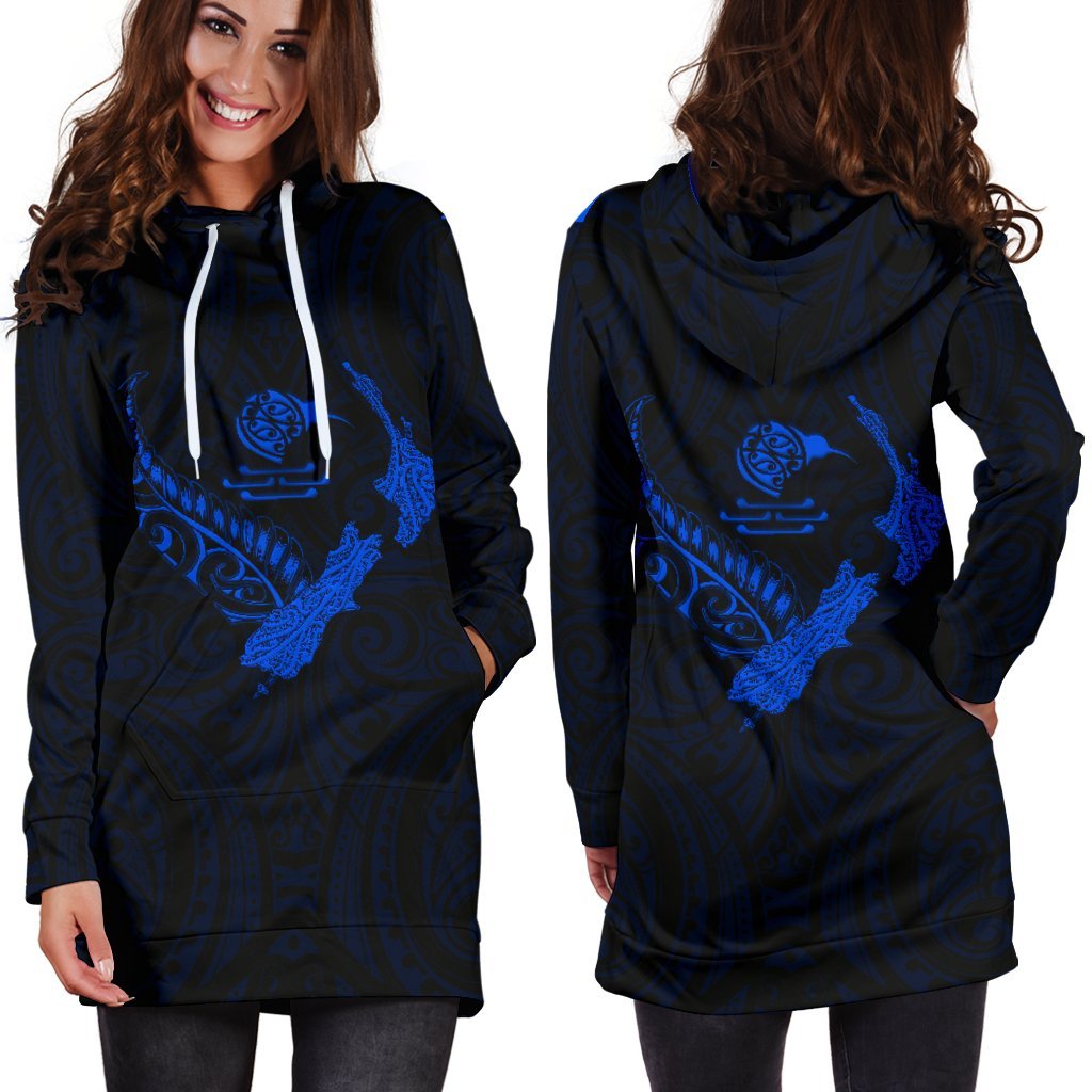 new-zealand-heart-womens-hoodie-dress-map-kiwi-mix-silver-fern-blue