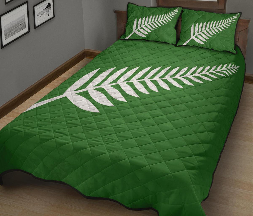 new-zealand-flag-silver-fern-green-quilt-bedding-sets