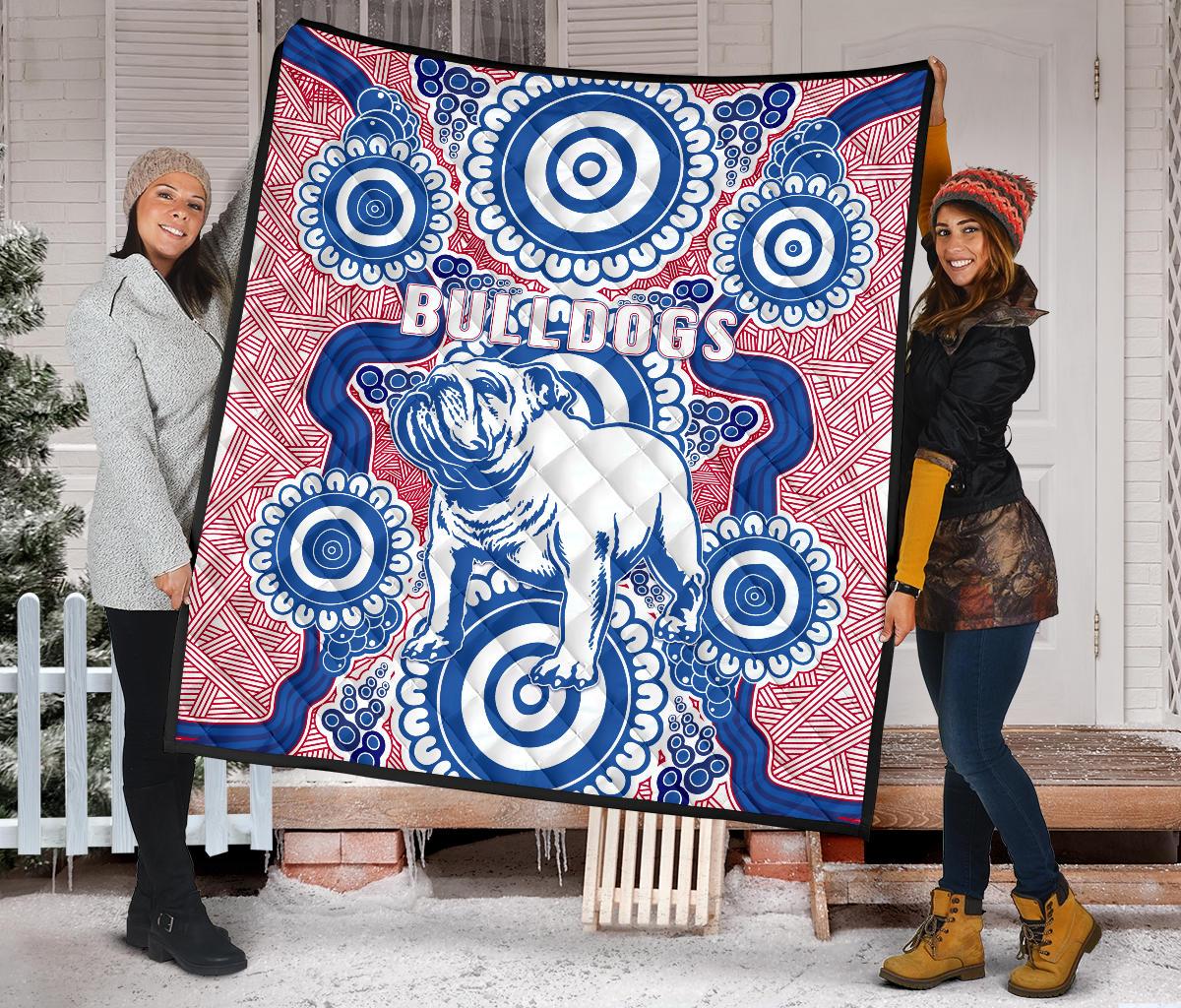 western-premium-quilt-bulldogs-simple-indigenous