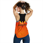 Orange Army Women's Racerback Tank Cricket Sporty Style - Vibe Hoodie
