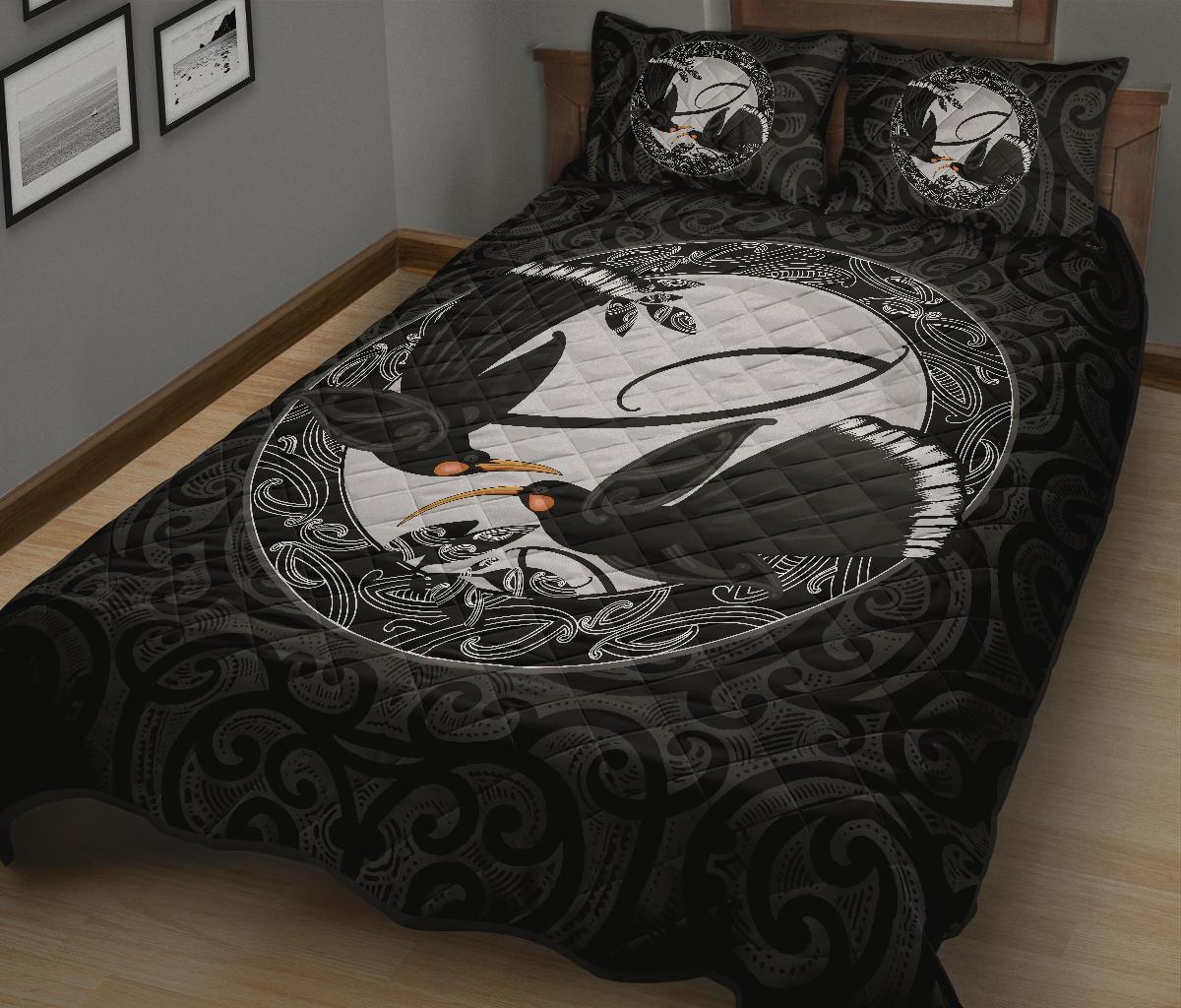new-zealand-huia-bird-maori-quilt-bed-set
