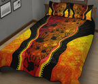 aboriginal-quilt-cover-set-aboriginal-rock-painting-hand-art-golden-style