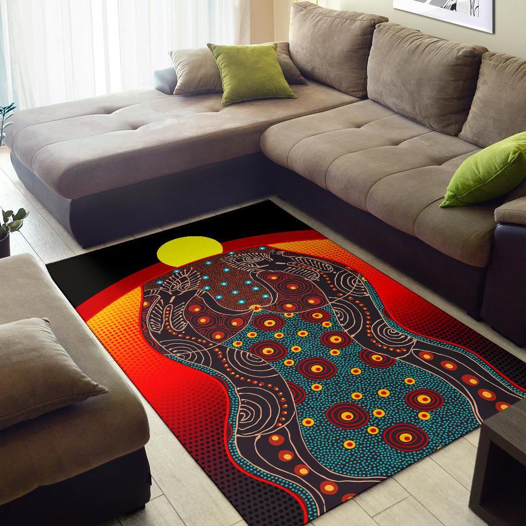 area-rug-aboriginal-sublimation-dot-pattern-style-red