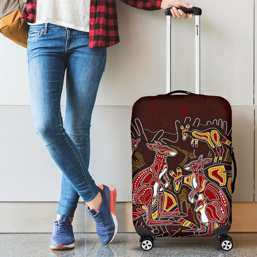 aboriginal-luggage-covers-kangaroo-family-with-hand-art