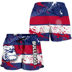 Western Bulldogs All Over Print Women's Shorts - Vibe Hoodie