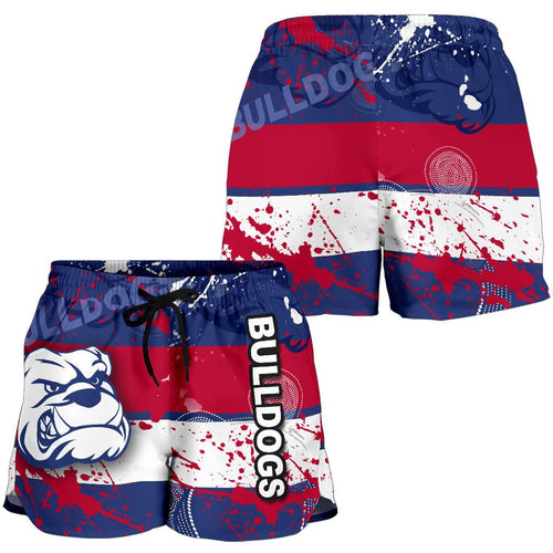 Western Bulldogs All Over Print Women's Shorts - Vibe Hoodie