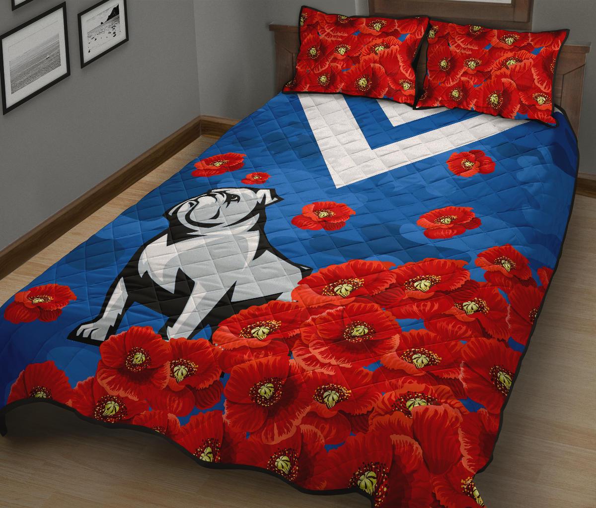 bulldogs-quilt-bed-set-poppy-flowers