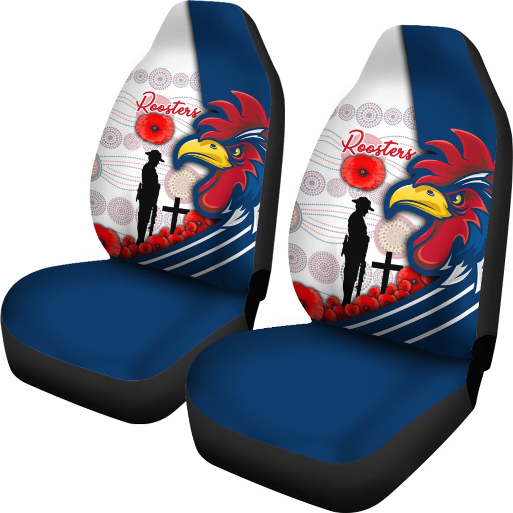 australia-roosters-car-seat-covers-anzac-day-three-tiles-style
