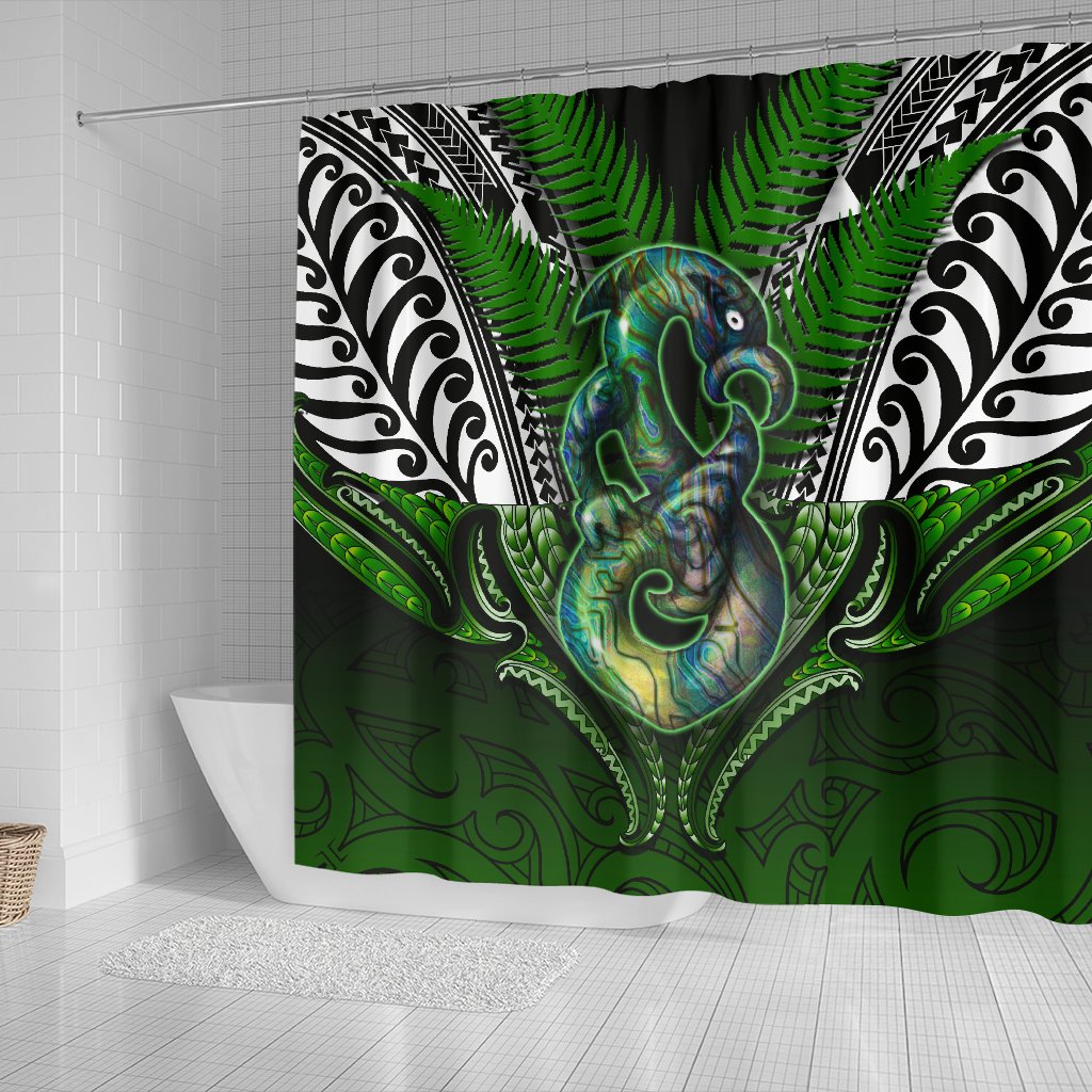 manaia-mythology-shower-curtain-silver-fern-maori-tattoo