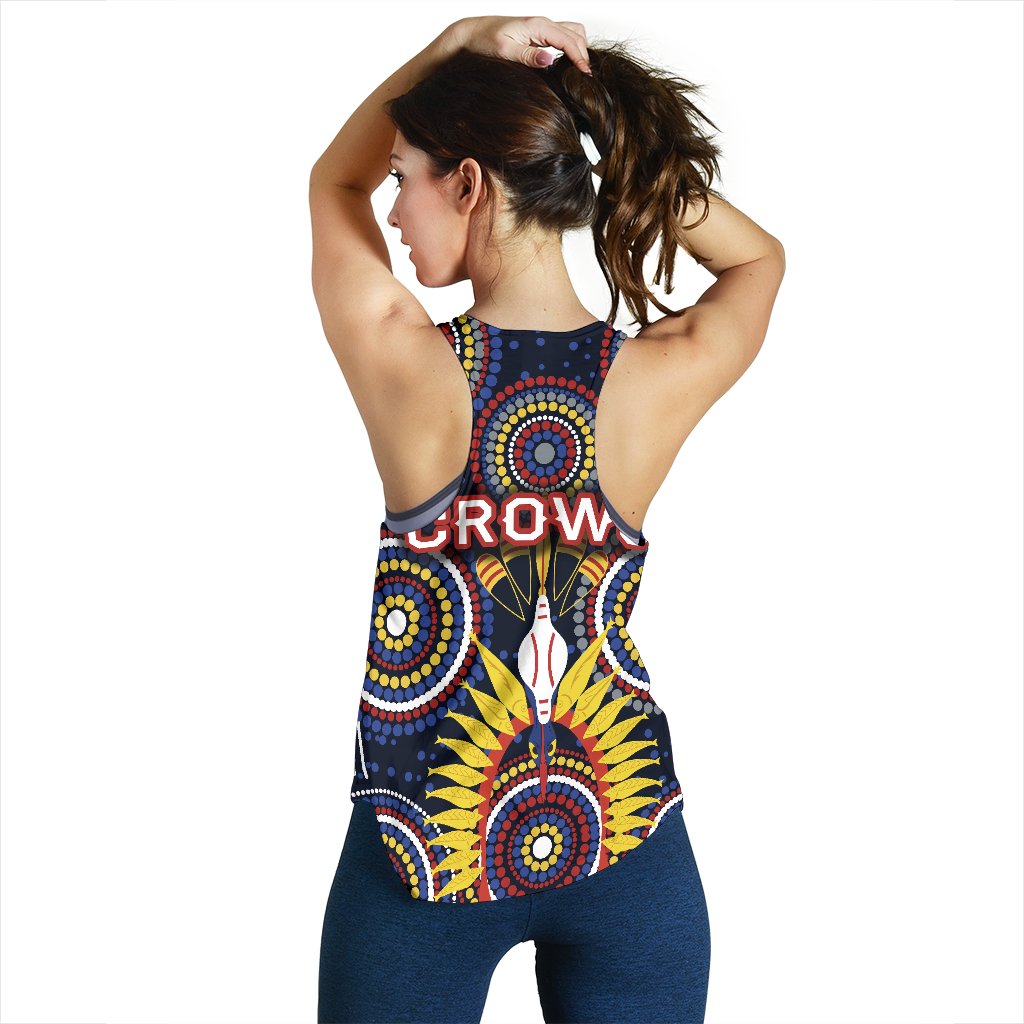 Adelaide Women's Racerback Tank Original Indigenous Crows - Vibe Hoodie