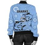 cronulla-womens-bomber-jacket-sharks-unique-indigenous