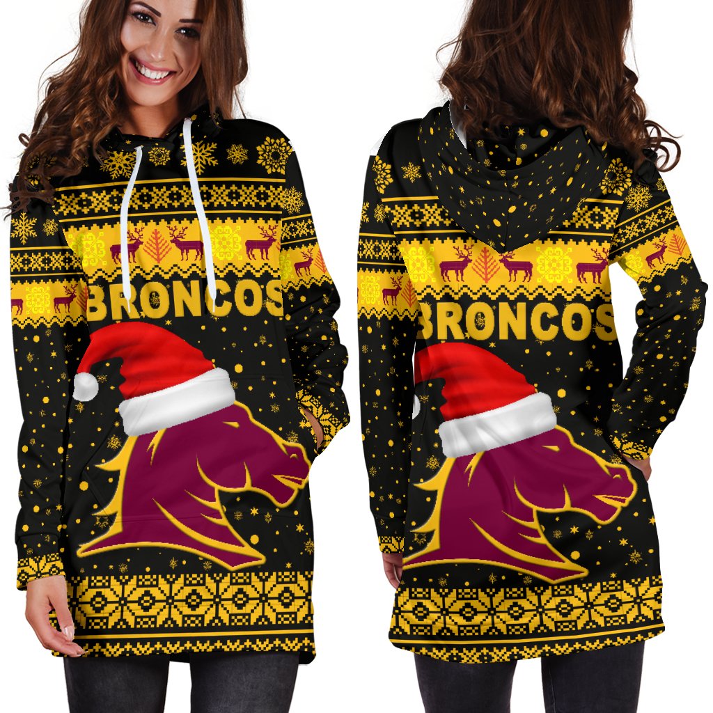 brisbane-women-hoodie-dress-broncos-christmas-unique-vibes-black