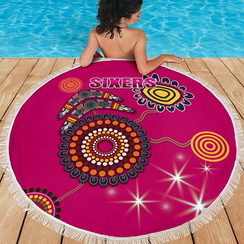 sydney-beach-blanket-sixers-indigenous-magenta