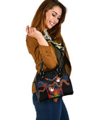 Aboriginal Shoulder Handbag, Australian Boomerang and Snake Indigenous Art Ver02 - Vibe Hoodie