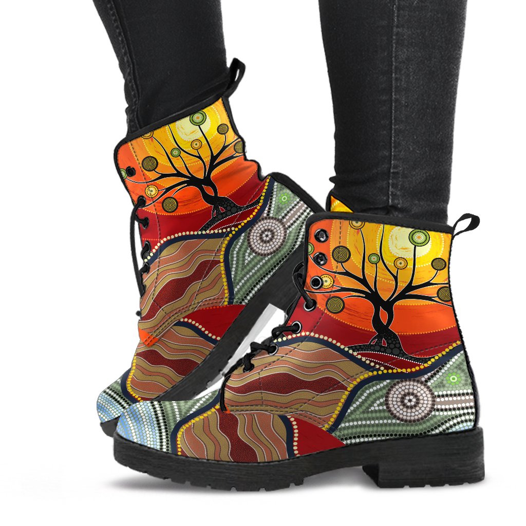 leather-boots-australian-aboriginal-tree