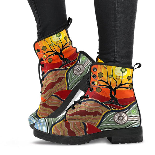 leather-boots-australian-aboriginal-tree