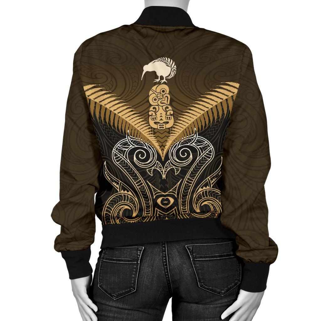 maori-manaia-new-zealand-women-bomber-jacket-gold