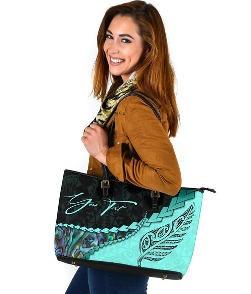 signature-custom-paua-shell-maori-silver-fern-leather-tote-bag-turquoise