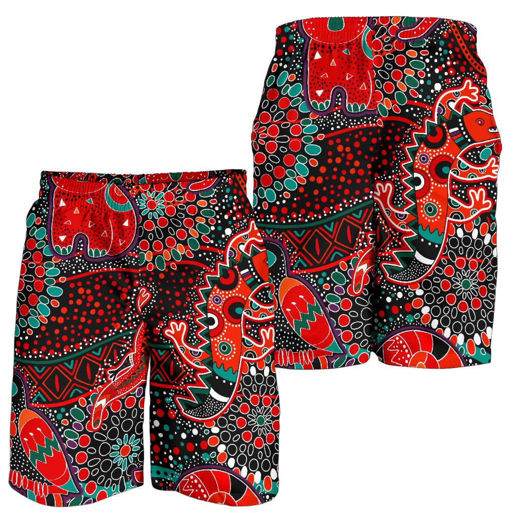 mens-short-aboriginal-animal-dot-acrylic-paint