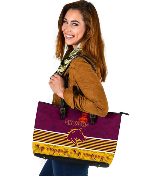 brisbane-broncos-large-leather-tote-anzac-day-simple-style-maroon