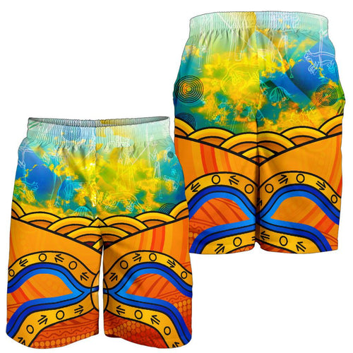 aboriginal-mens-shorts-australia-kangaroo-sky