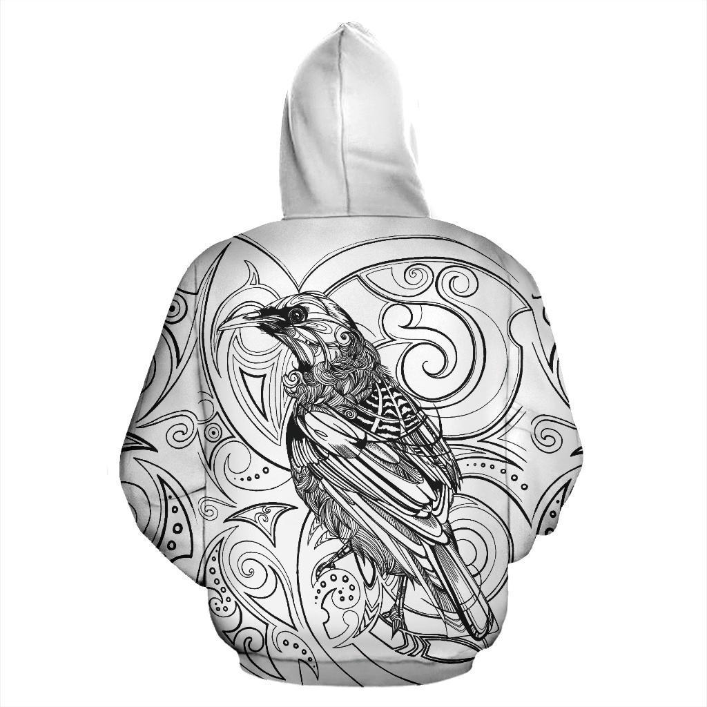 new-zealand-tui-bird-hoodie-drawing