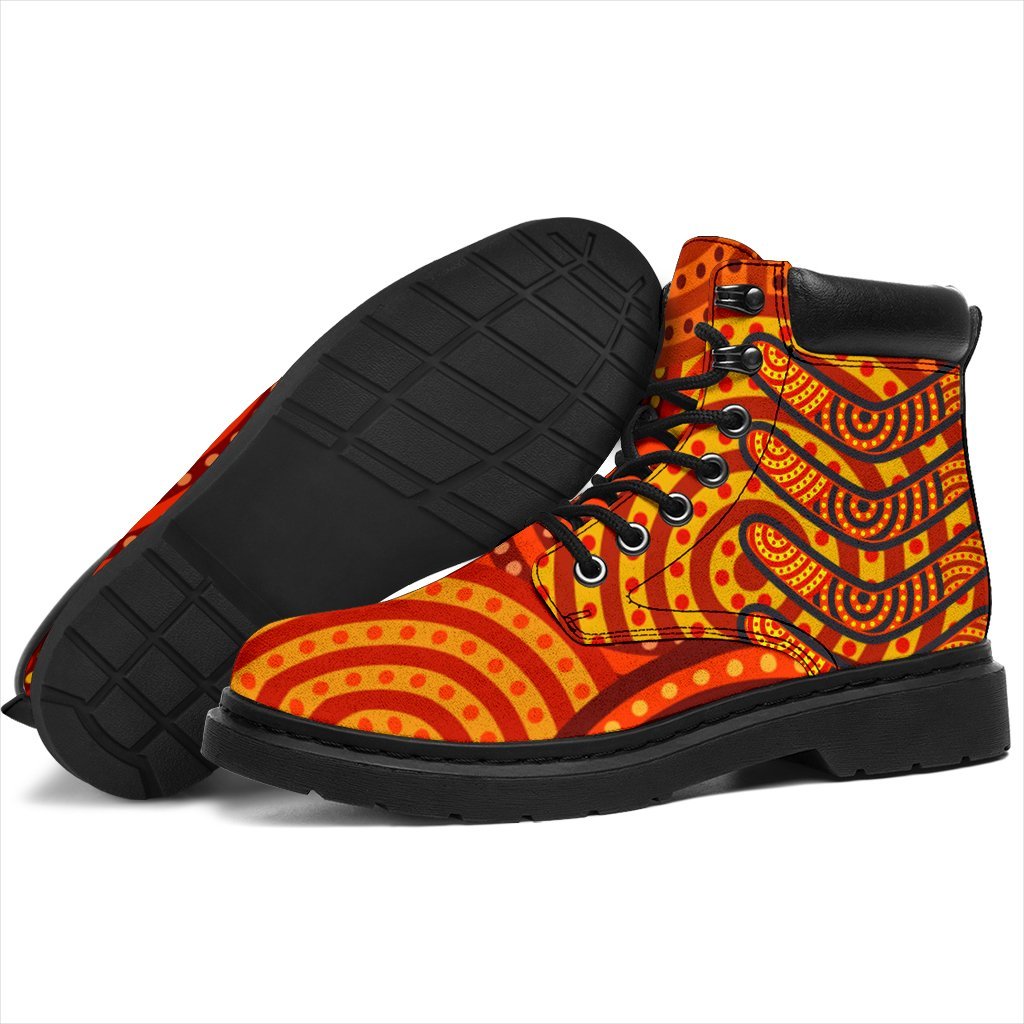 aboriginal-all-season-boots-aboriginal-boomerangs-and-dot-circle