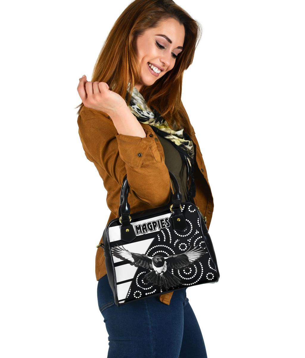 Western Suburbs Magpies Shoulder Handbag Simple Indigenous - Vibe Hoodie