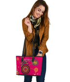 sydney-small-leather-tote-sixers-indigenous-magenta