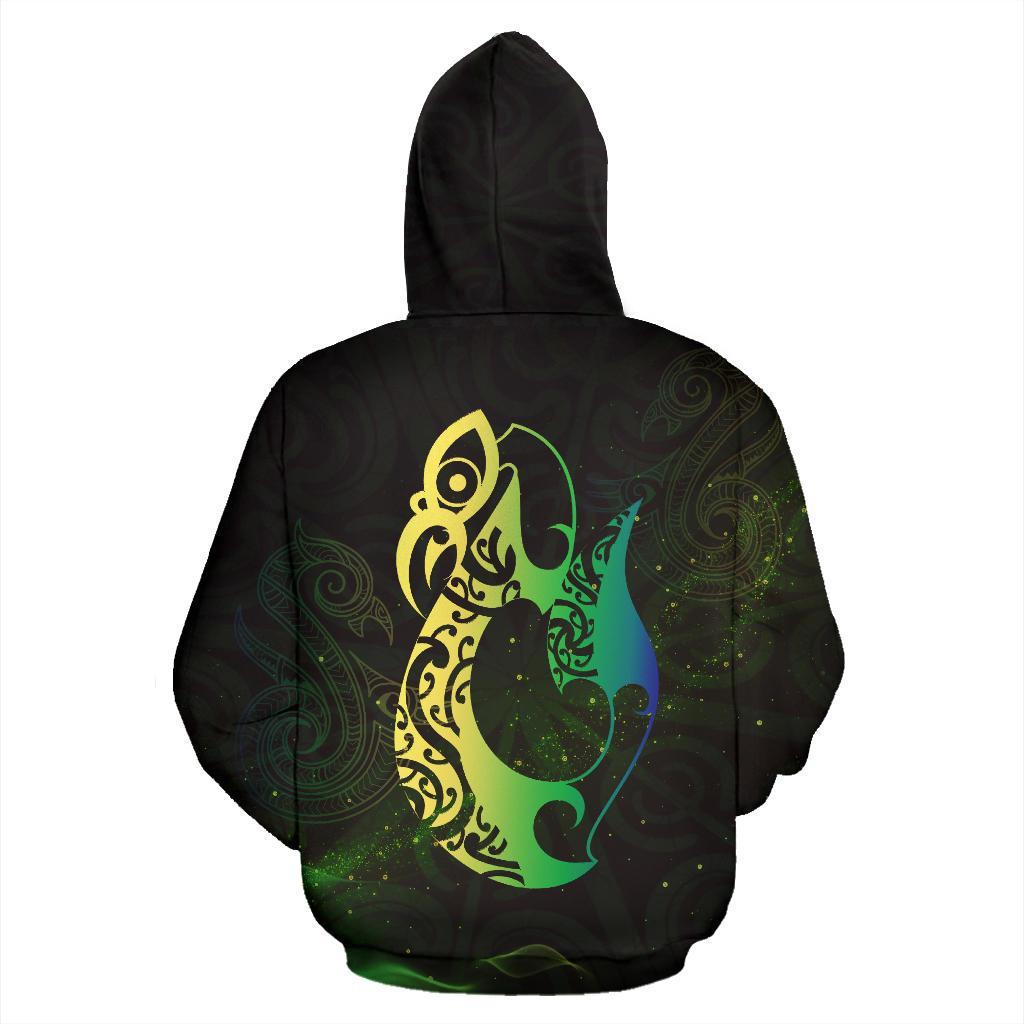 light-maori-manaia-new-zealand-hoodie-green