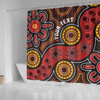 custom-aboriginal-shower-curtain-indigenous-circle-dot-painting-style-1
