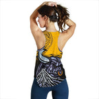 New Zealand Maori Women Racerback Tank Taranaki  Bull - Vibe Hoodie
