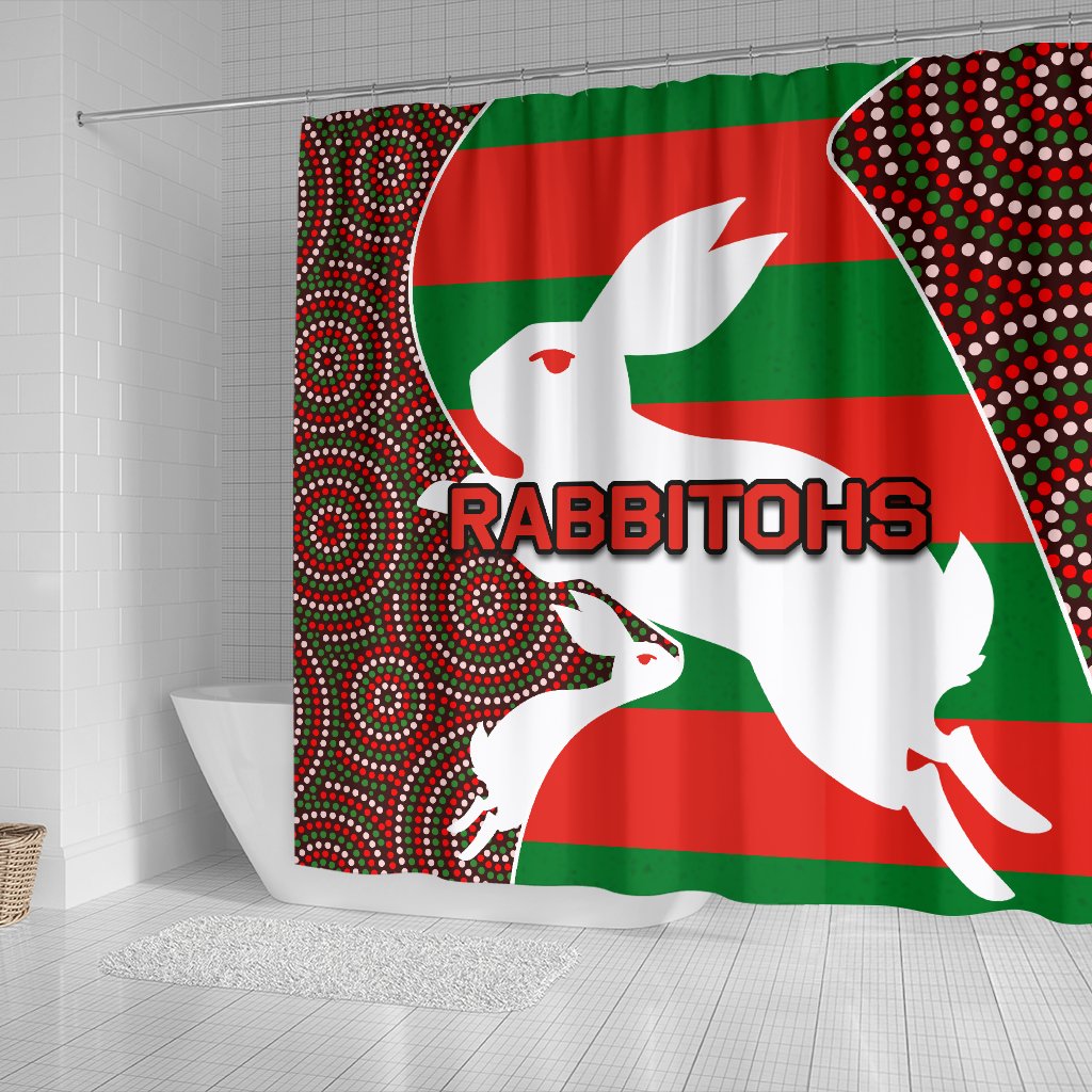 rabbitohs-shower-curtain